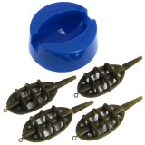 Cumpara ieftin NGT Method Feeder Set - 4 Inline Feeders and Mould