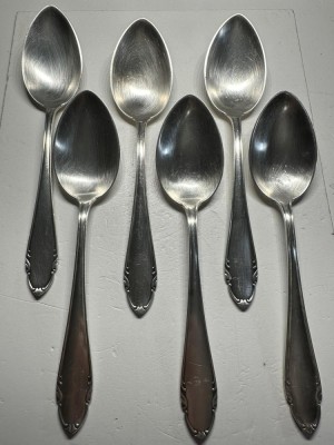 SET TACAMURI ARGINT 800 - 6 Linguri + 6 Furculite + 4 cutite - 633g. - 4.6lei/gr. foto