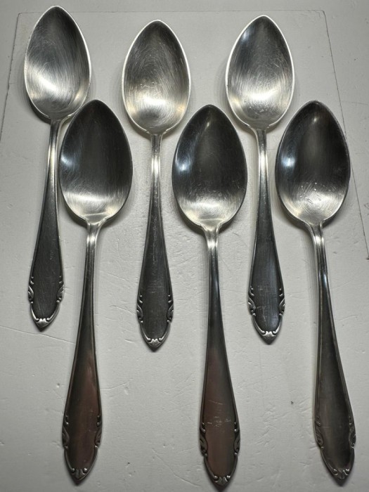 SET TACAMURI ARGINT 800 - 6 Linguri + 6 Furculite + 4 cutite - 633g. - 4.6lei/gr.