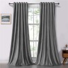 Set draperii soft cu rejansa transparenta cu ate pentru galerie, Super, 200x220 cm, densitate 200 g/mp, Gri, 2 buc