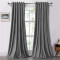 Set draperii soft cu rejansa transparenta cu ate pentru galerie, Super, 200x220 cm, densitate 200 g/mp, Gri, 2 buc