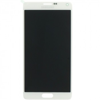 Samsung Galaxy Note 4 (SM-N910F) Modul de afișare LCD + Digitizer alb GH97-16565A foto