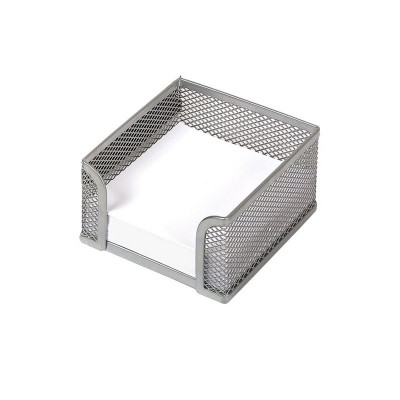 Suport pentru cub de hartie metalic mesh Forpus 30553 9.5x9.5 cm, silver foto