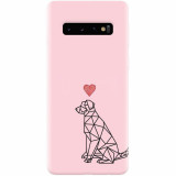 Husa silicon pentru Samsung Galaxy S10, Love Dog