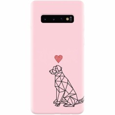 Husa silicon pentru Samsung Galaxy S10 Plus, Love Dog foto