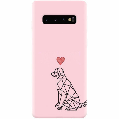Husa silicon pentru Samsung Galaxy S10, Love Dog foto