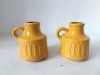 Lot 2 vaze mici vintage Scheurich Germania, anii 70, W Germany 410-7, galben-ocru