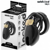 Addicted Toys Locked-Locked - Obsidian Hold Cușcă pentru Penis &ndash; Mărime S