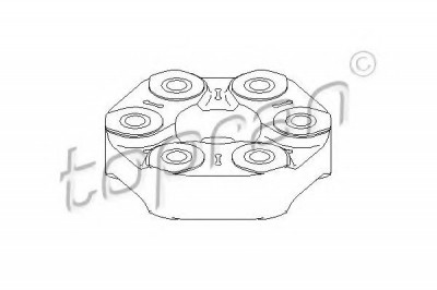 Cuplaj elastic cardan BMW Seria 6 (E63) (2004 - 2010) TOPRAN 501 700 foto