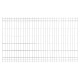 Panou gard zincat bordurat, gri, 1200 x 2500 mm
