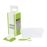 Razatoare multifunctionala cu recipient , Multi Purpose Grater, Alb/Verde