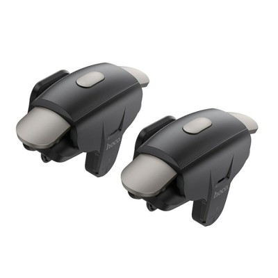 Set 2 butoane gaming tip trigger, model GM6, pentru telefon, 4 nivele de viteza, compatibilitate Android si iOS, negru foto