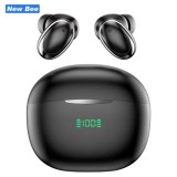Casti Bluetooth New Bee CT02, TWS, Autonomie 24 ore, Anulare zgomot ENC