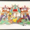 Carte Postala- Rosenthal - Bjorn Wiinblad - Commedia dell&#039;Arte - cutie originala