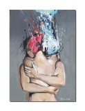 Cumpara ieftin Tablou La COMANDA cu indragostiti pictat manual, In love, 70x50cm ulei pe panza