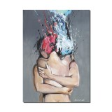 Tablou La COMANDA cu indragostiti pictat manual, In love, 70x50cm ulei pe panza