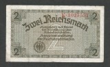 GERMANIA NAZISTA 2 MARCI REICHSMARK 1940 [23] P- 137a ,7 cifre , Litera K , VF