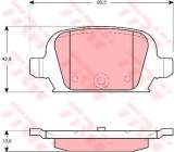 Set placute frana,frana disc OPEL TIGRA TwinTop (2004 - 2016) TRW GDB1412