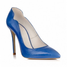 Pantofi piele naturala Pandora Albastru - sau Orice Culoare