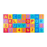 Covoras puzzle, Ricokids, Cu litere si cifre, 270x120 cm, Multicolor