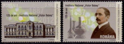 RO 2012 LP 1947 &amp;quot;Ziua marcii rom./Institutul &amp;quot; V.Babes&amp;quot; ,serie ,MNH foto