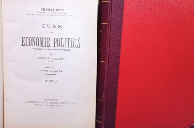 Charles Gide - Curs de economie politica, 2 vol. (1925) foto