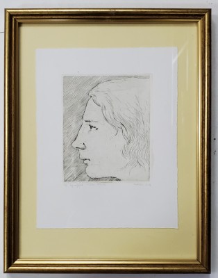 CIPRIAN UDRESCU - PROFIL, GRAVURA foto