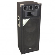 Boxa profesionala Bass Reflex, 600 W, 6 Ohm, 2 x 12 inch, filtru frecvente foto