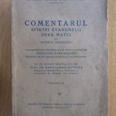 Eutimie Zigabinos - Comentarul Sfintei Evanghelii dupa Matei volumul 2 (1933)