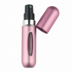 Sticla pentru parfum reincarcabila, 5 ml, pentru calatorii, roz, Gonga foto