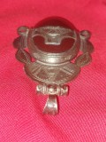 Pandantiv Argintat cu motive antice oval noanta CORAL ROSU ,superb,vintage, Nuage
