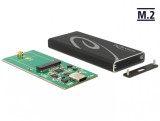 Rack extern M.2 SSD key B 42 mm la USB 3.1 tip C, Delock 42572