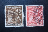 Germania Reich-ul German 1935 Comemorarea Zilei de 9 Noiembrie Feldherrnhalle 2v Serie Completă Ștampilată Waldenburg - A0040