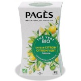 Ceai verde BIO cu lamaie si lime Pages