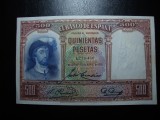 SPANIA 500 PESETAS 1931 XF+