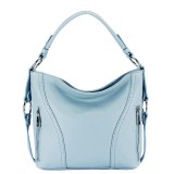 Cumpara ieftin Geanta medie albastru deschis din piele naturala 8931 124