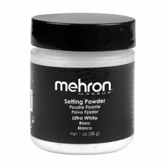 Pudra ultrafina Mehron Setting Powder, 28g - Ultra White