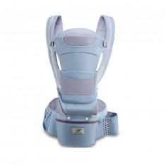 Marsupiu ergonomic pentru bebelusi, MAKS, Multifunctional, Confortabil, 0-36 luni, Allbastru