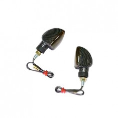 Set semnalizari 12V 21W BAY9S brat scurt prindere M8 culoare negru sticla fumuri Cod Produs: MX_NEW 7050840MA foto