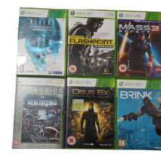 Joc XBOX 360 Aliens Colonial MArines + Operation Flashpiont + Mass Effect 3 + DeadRising + Deus Ex + Brink