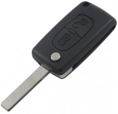 Carcasa cheie Topautochei&reg; pentru Citroen C2 C5 C3 C4 C6 C8, 2 butoane, lamela HU83, fara suport pentru baterie