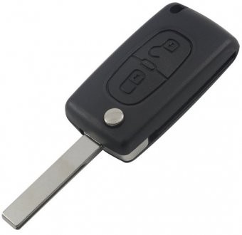 Carcasa cheie Topautochei&amp;reg; pentru Citroen C2 C5 C3 C4 C6 C8, 2 butoane, lamela HU83, fara suport pentru baterie foto