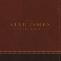 The King James Study Bible, Imitation Leather, Brown, Indexed, Full-Color Edition