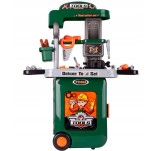 Atelier pe roti cu unelte, 21 elemente, MalPlay 108887