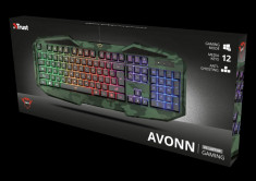 Tastatura trust gxt 830-rw-c avonn gaming keyboard - camo specifications foto