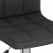 Scaune de bar, 2 buc., negru, material textil - 7