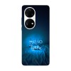 Husa compatibila cu Huawei P40 Pro model Hello there blue vibes, Silicon, TPU, Viceversa, Transparent, Carcasa