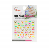 Sticker decor unghii 3D, Nail Sticker, neon