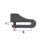 Lacat antifurt blocare disc frana 5.5X34X7 Cod:AZ8007