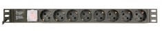 PDU GEMBIRD 1U pt. rack 19 inch, 8 prize Schuko, intrare Schuko, max 10 A, on/off, 3 m, &amp;quot;EG-PDU-014&amp;quot; (timbru verde 11 lei) foto